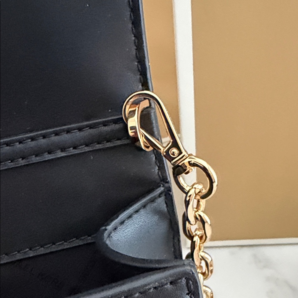 Michael Kors Black Crossbody Bag with Gold Accents - Picture 3 of 4